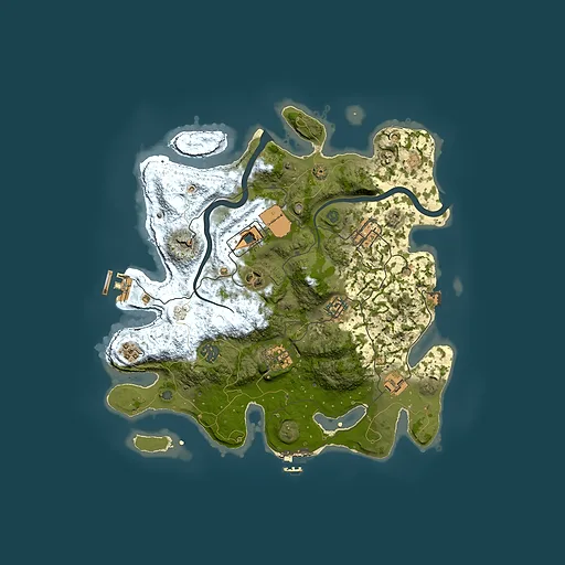 Rust map seed 646790461, 3500x3500m top-down preview