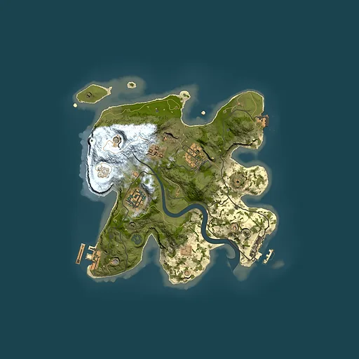 Rust map seed 1320647546, 2500x2500m top-down preview
