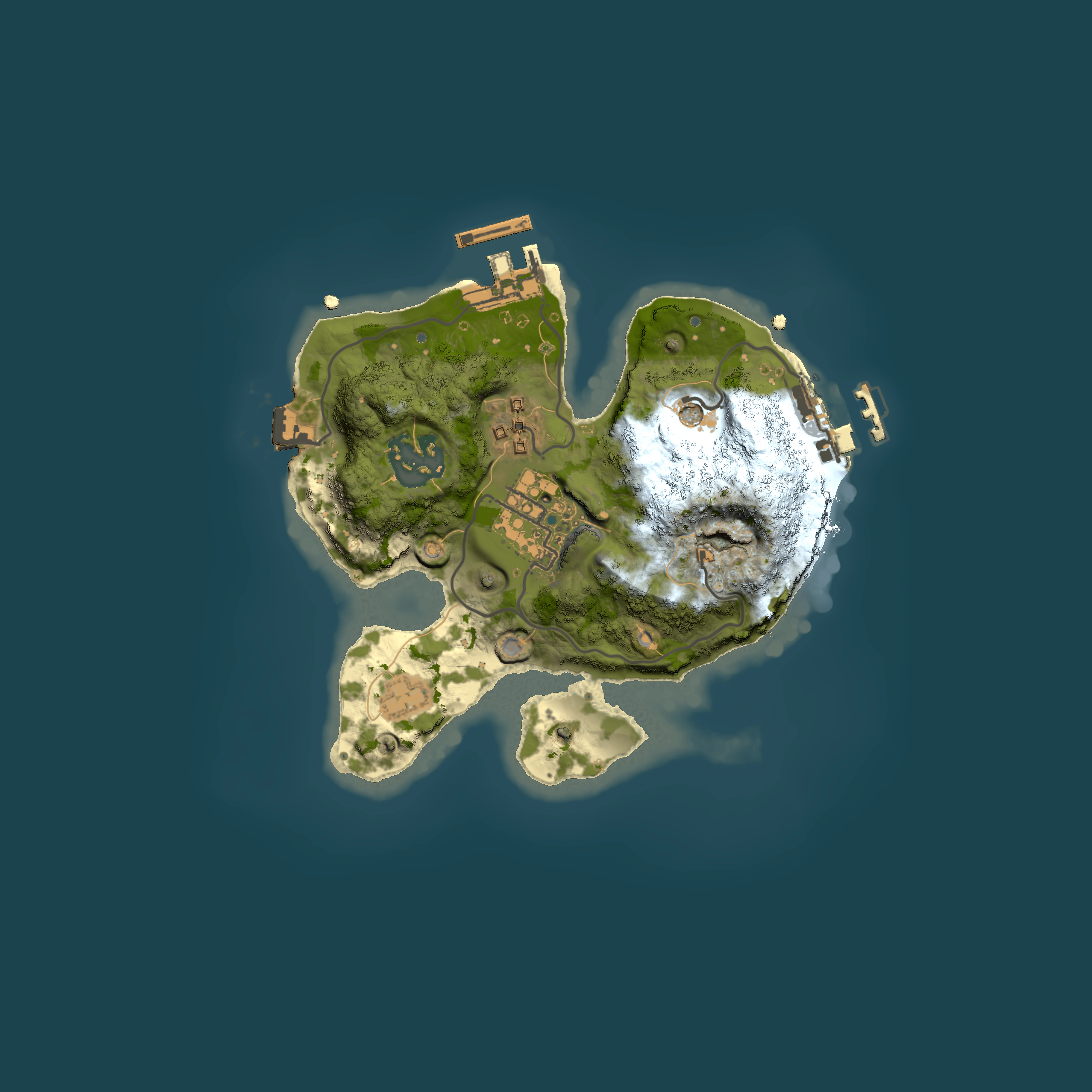 Full top-down render of Rust map seed 540340232, 2000x2000m