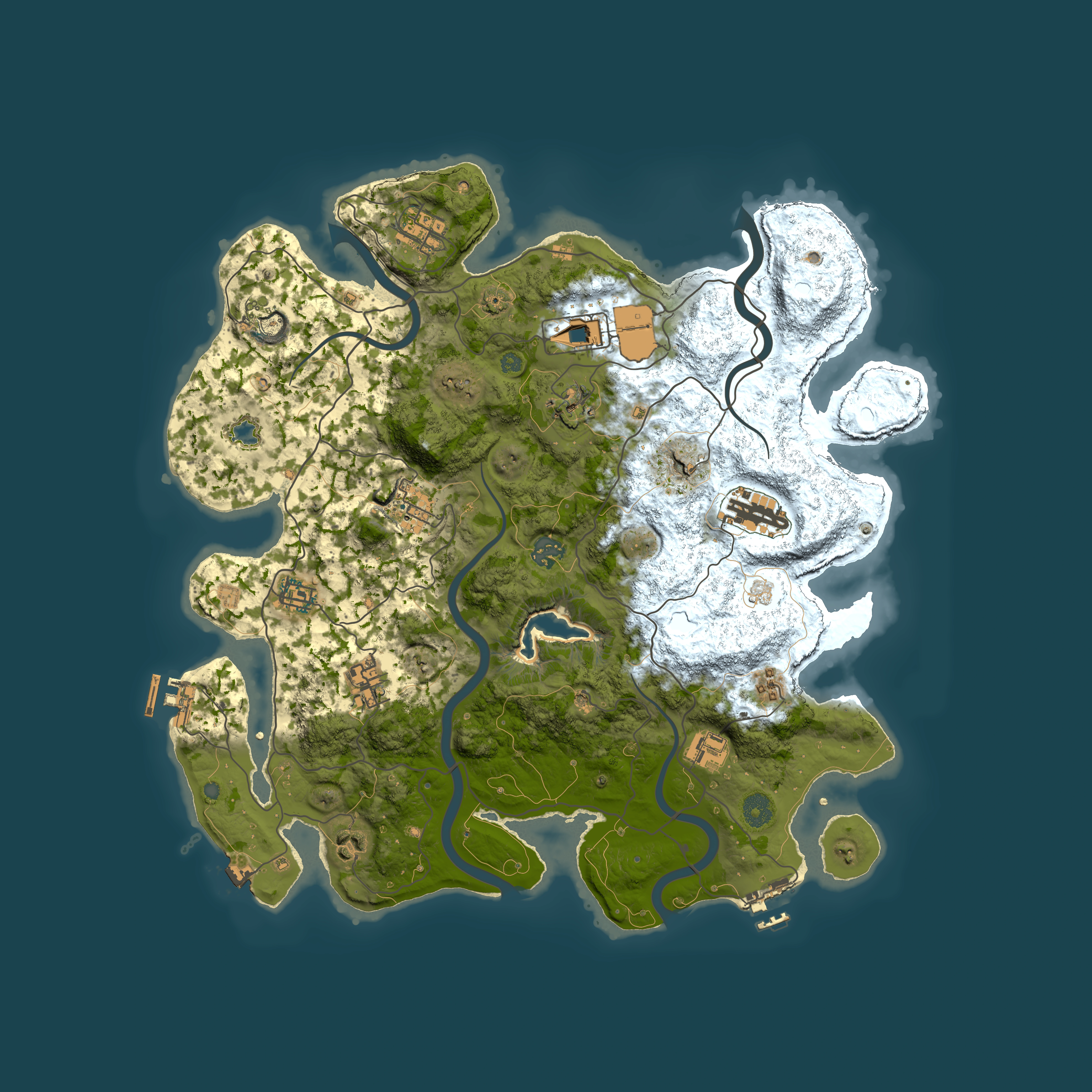 Full top-down render of Rust map seed 941470534, 4000x4000m
