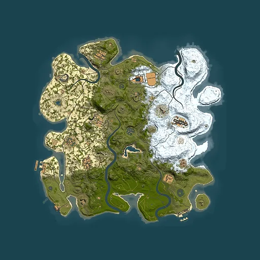 Rust map seed 941470534, 4000x4000m top-down preview