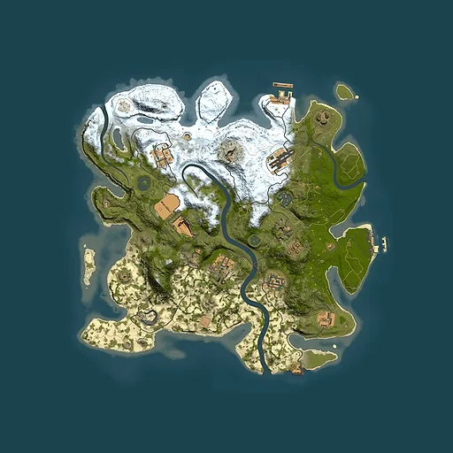 Rust map seed 752757260, 3500x3500m top-down preview