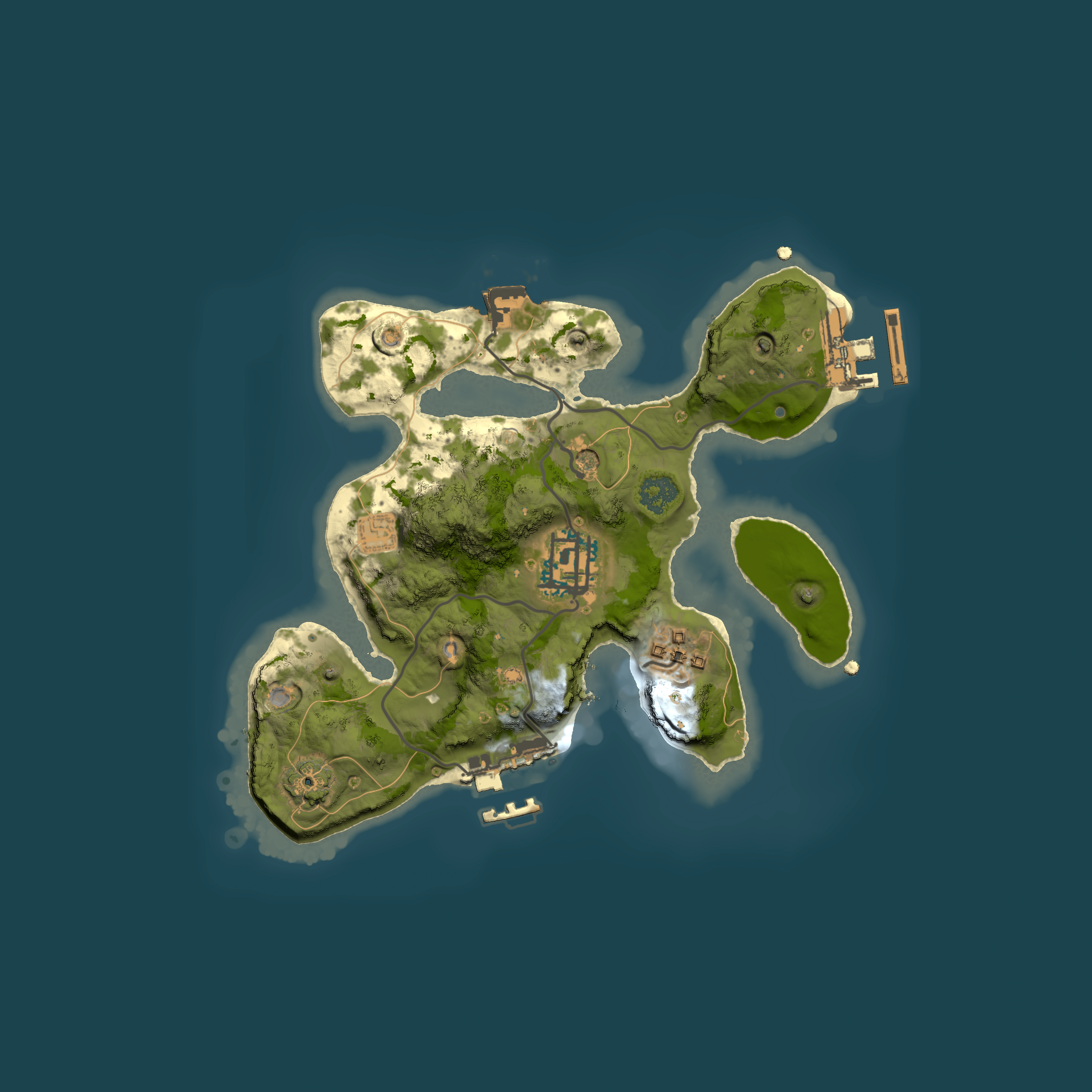 Full top-down render of Rust map seed 1884793322, 2000x2000m