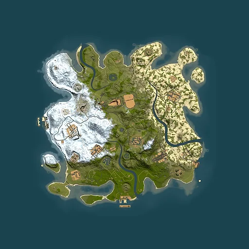 Rust map seed 575769676, 3500x3500m top-down preview