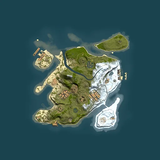 Rust map seed 1855473081, 2500x2500m top-down preview