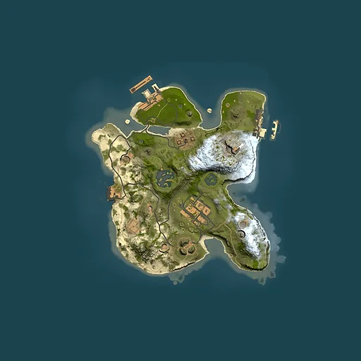 Rust map seed 290104760, 2000x2000m top-down preview