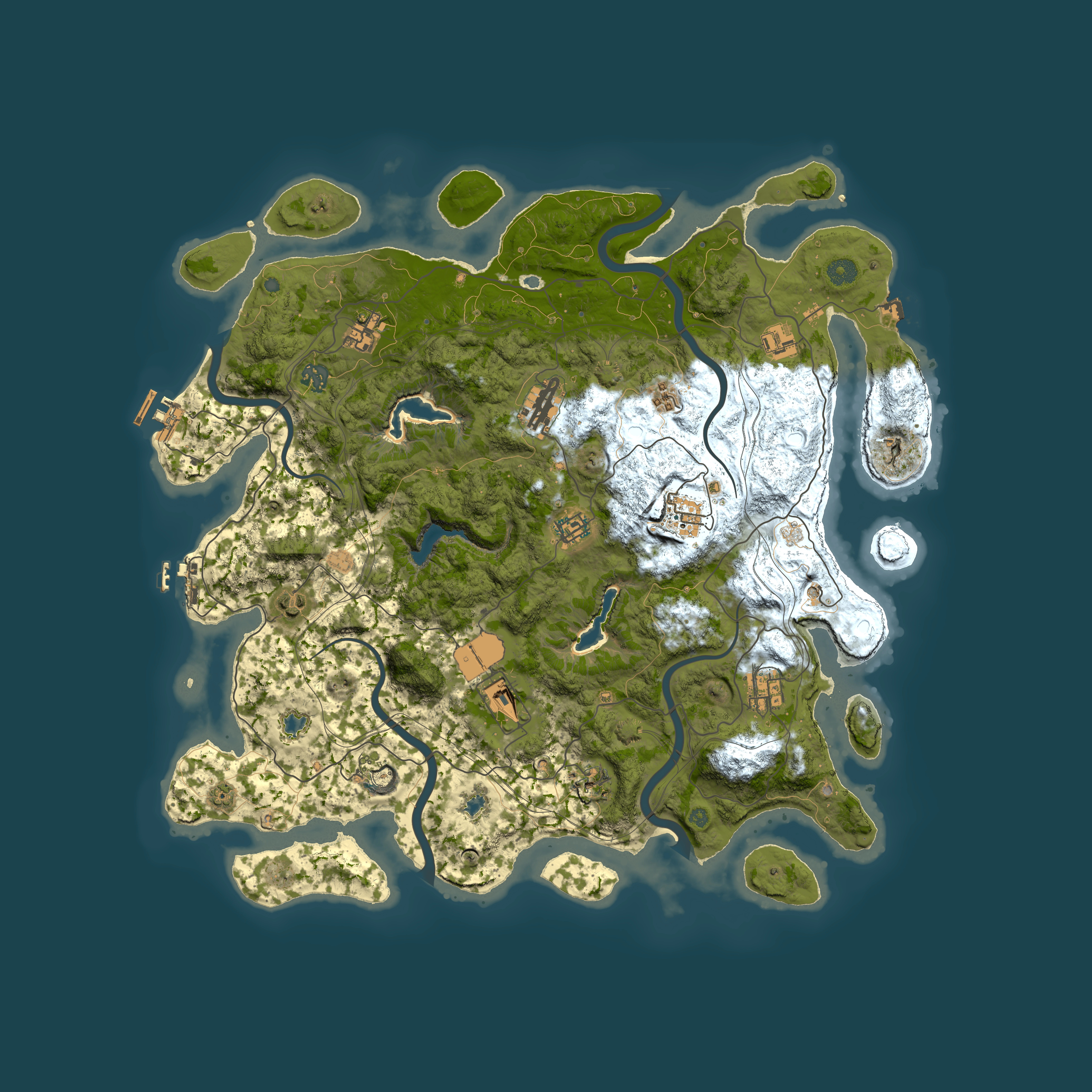 Full top-down render of Rust map seed 247972670, 4500x4500m