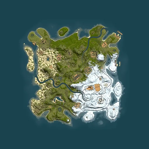 Rust map seed 1532573096, 4000x4000m top-down preview
