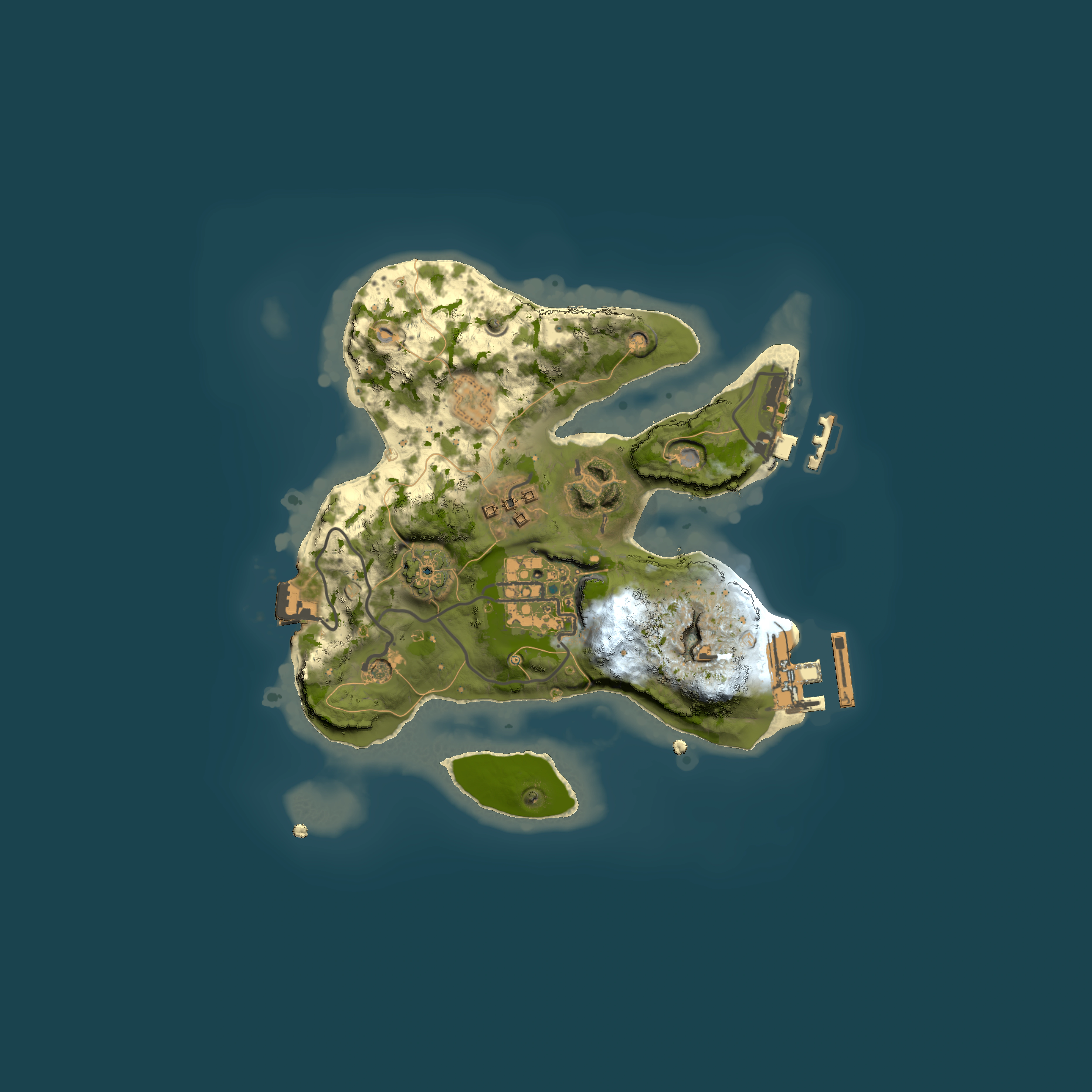 Full top-down render of Rust map seed 1371102173, 2000x2000m