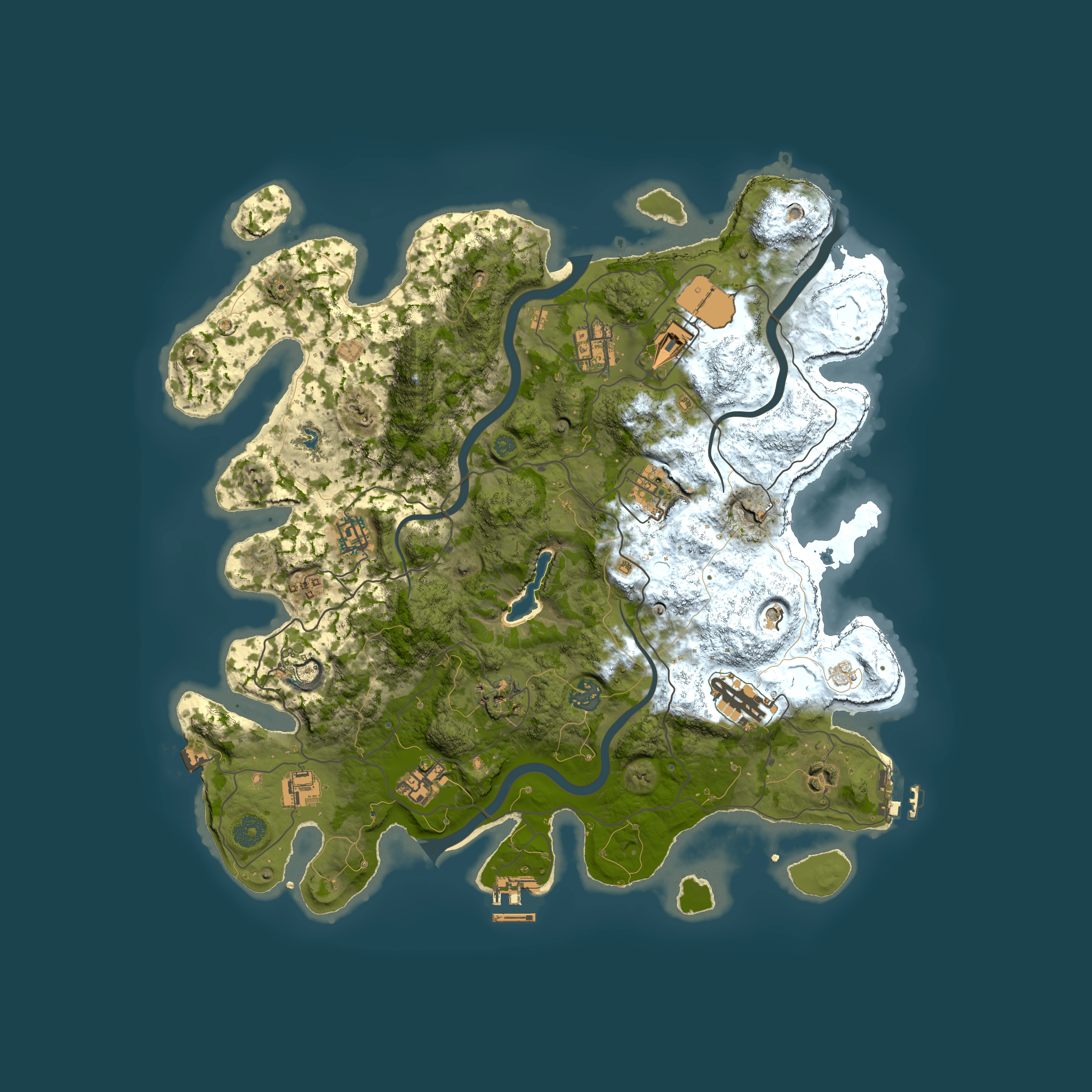 Full top-down render of Rust map seed 1652803905, 4000x4000m