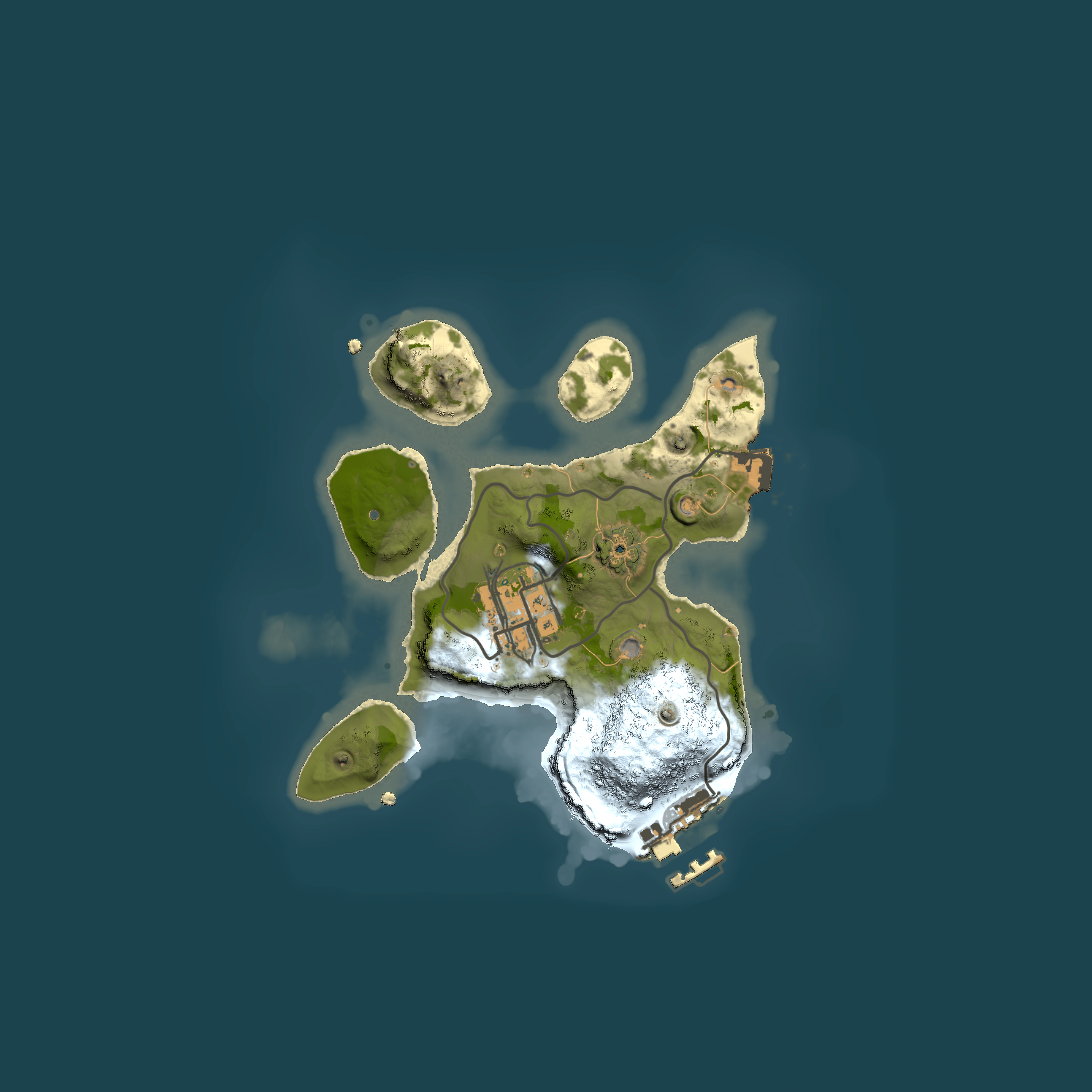 Full top-down render of Rust map seed 568770860, 2000x2000m