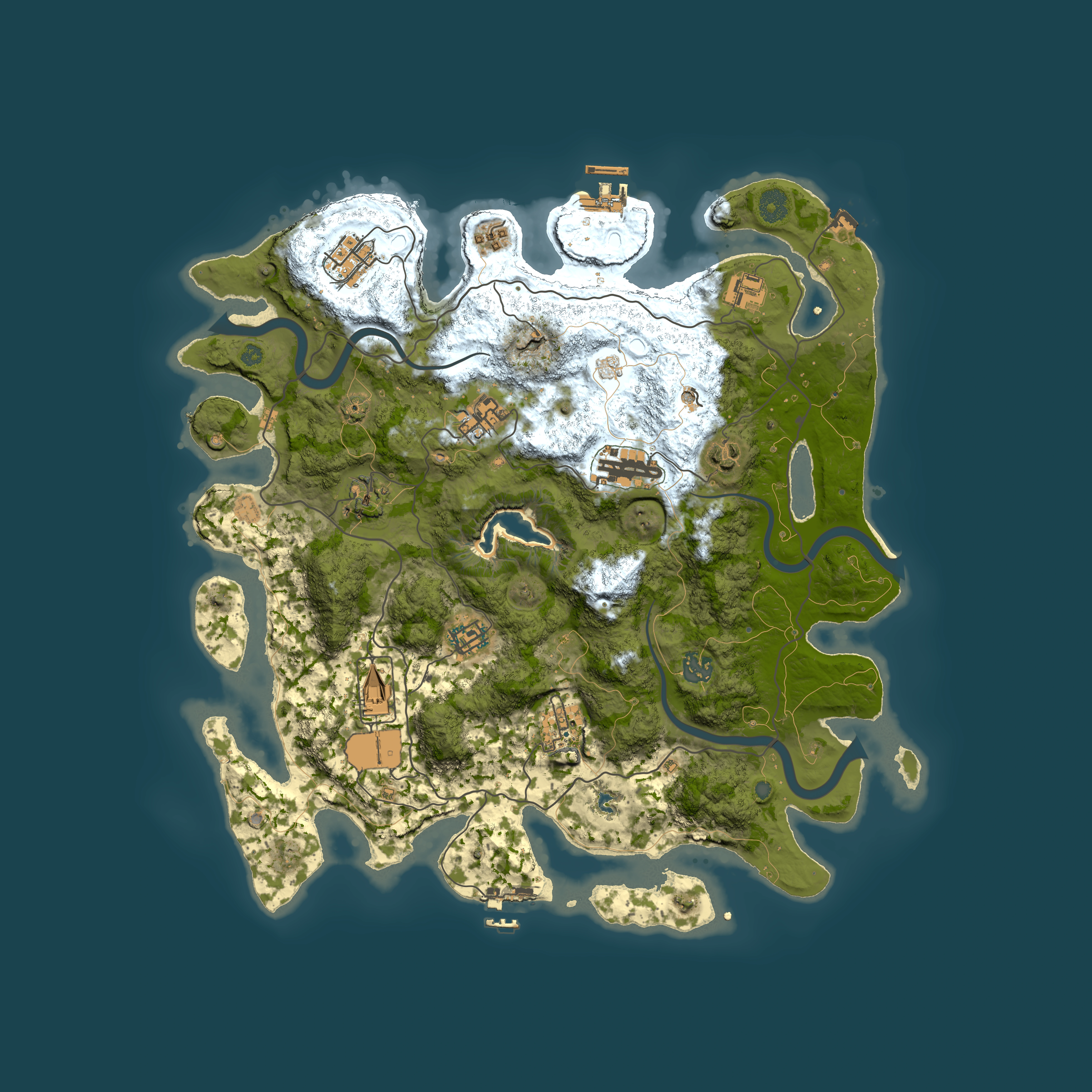 Full top-down render of Rust map seed 1765267054, 4000x4000m