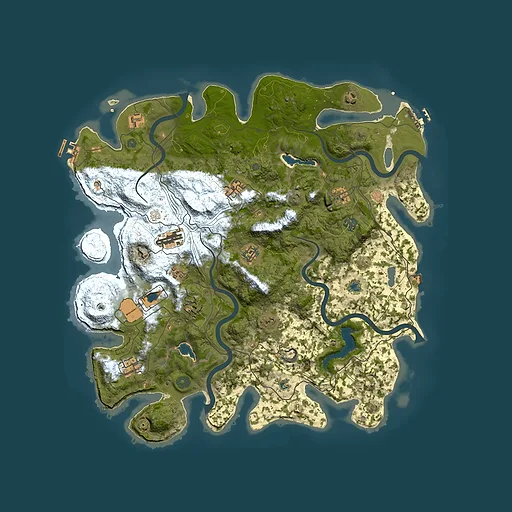 Rust map seed 953501439, 4500x4500m top-down preview
