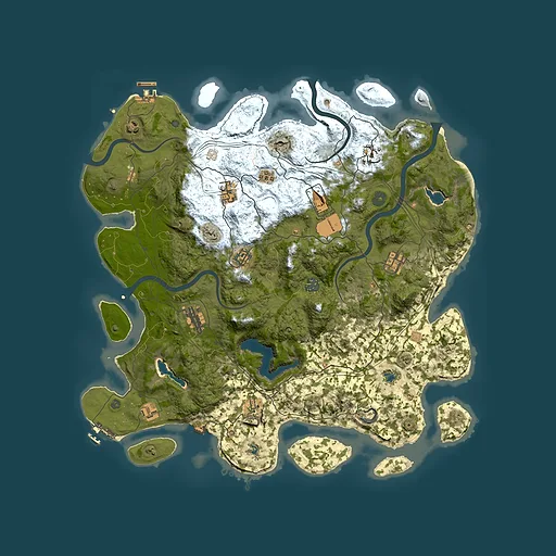 Rust map seed 1734329823, 4500x4500m top-down preview