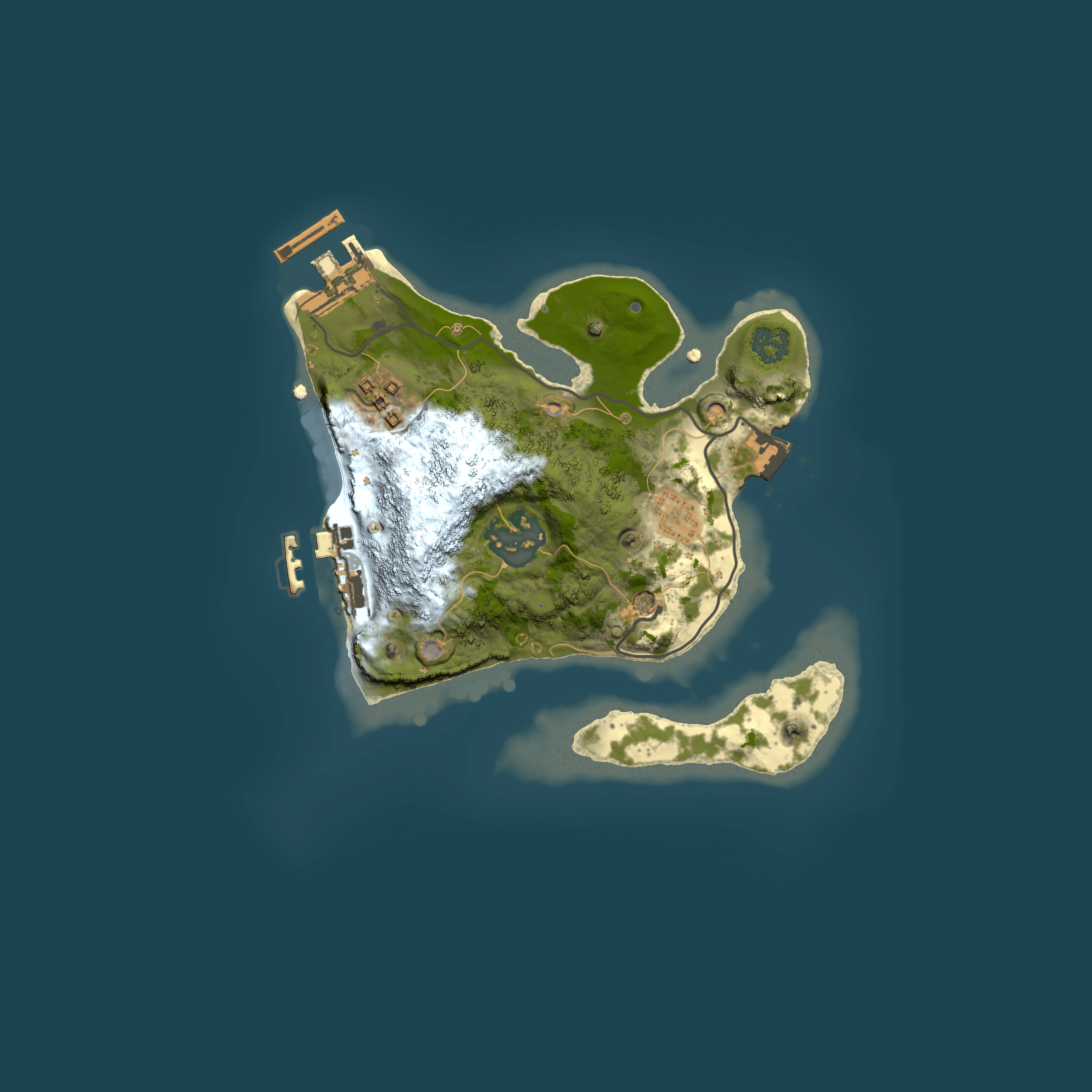 Full top-down render of Rust map seed 963308784, 2000x2000m