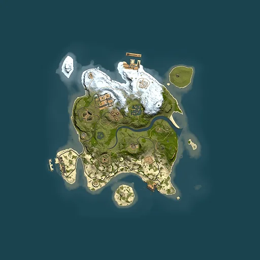 Rust map seed 1076692594, 2500x2500m top-down preview