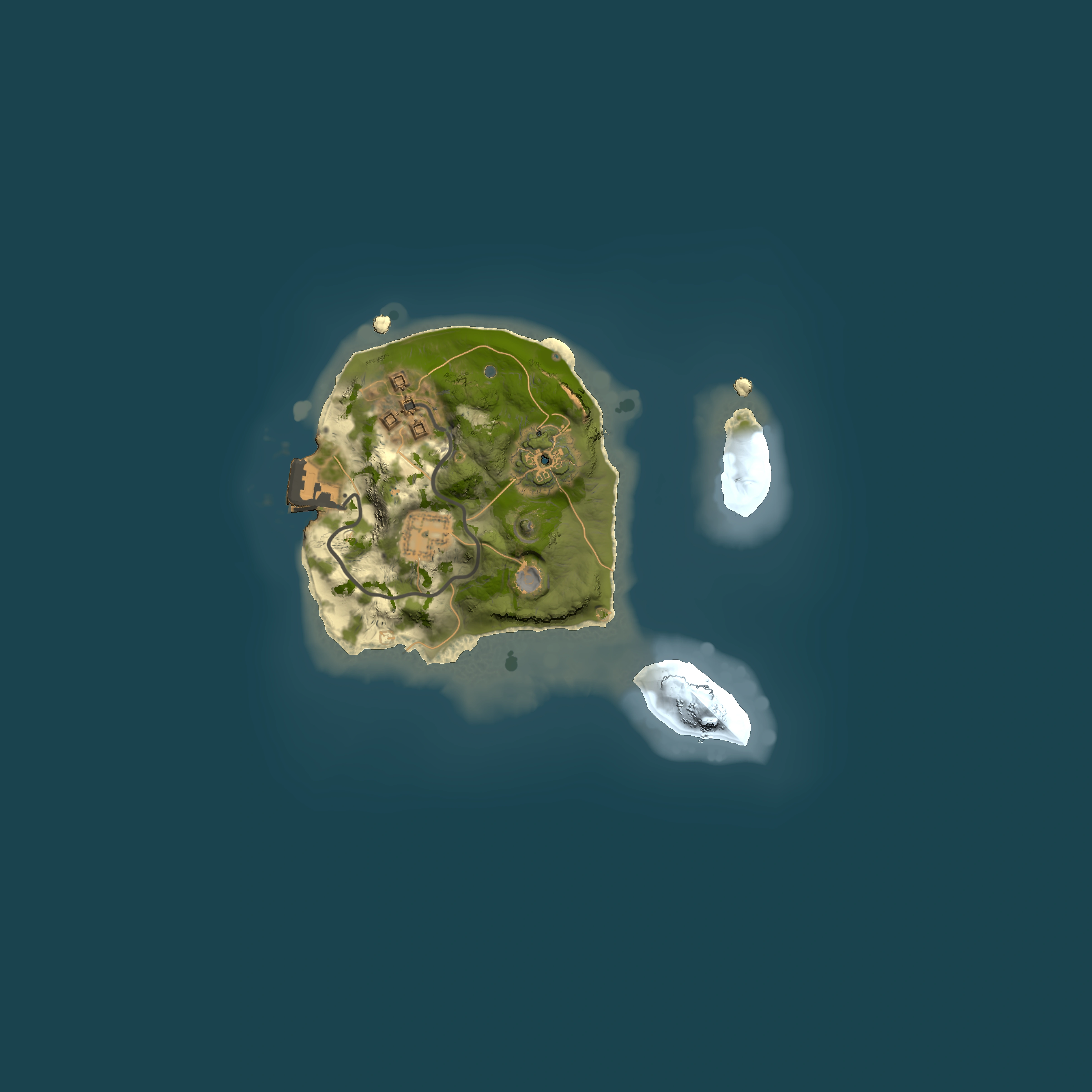 Full top-down render of Rust map seed 1147926919, 1500x1500m