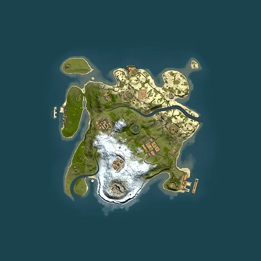 Rust map seed 1176230847, 2500x2500m top-down preview