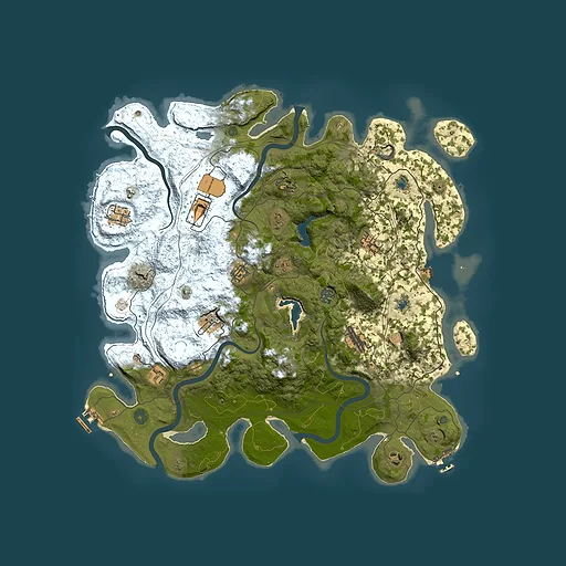 Rust map seed 144112082, 4500x4500m top-down preview