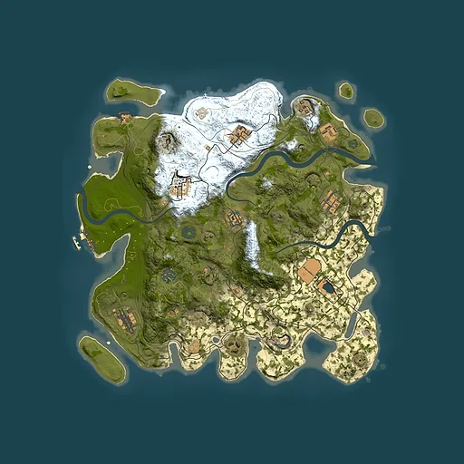 Rust map seed 1337, 3800x3800m top-down preview