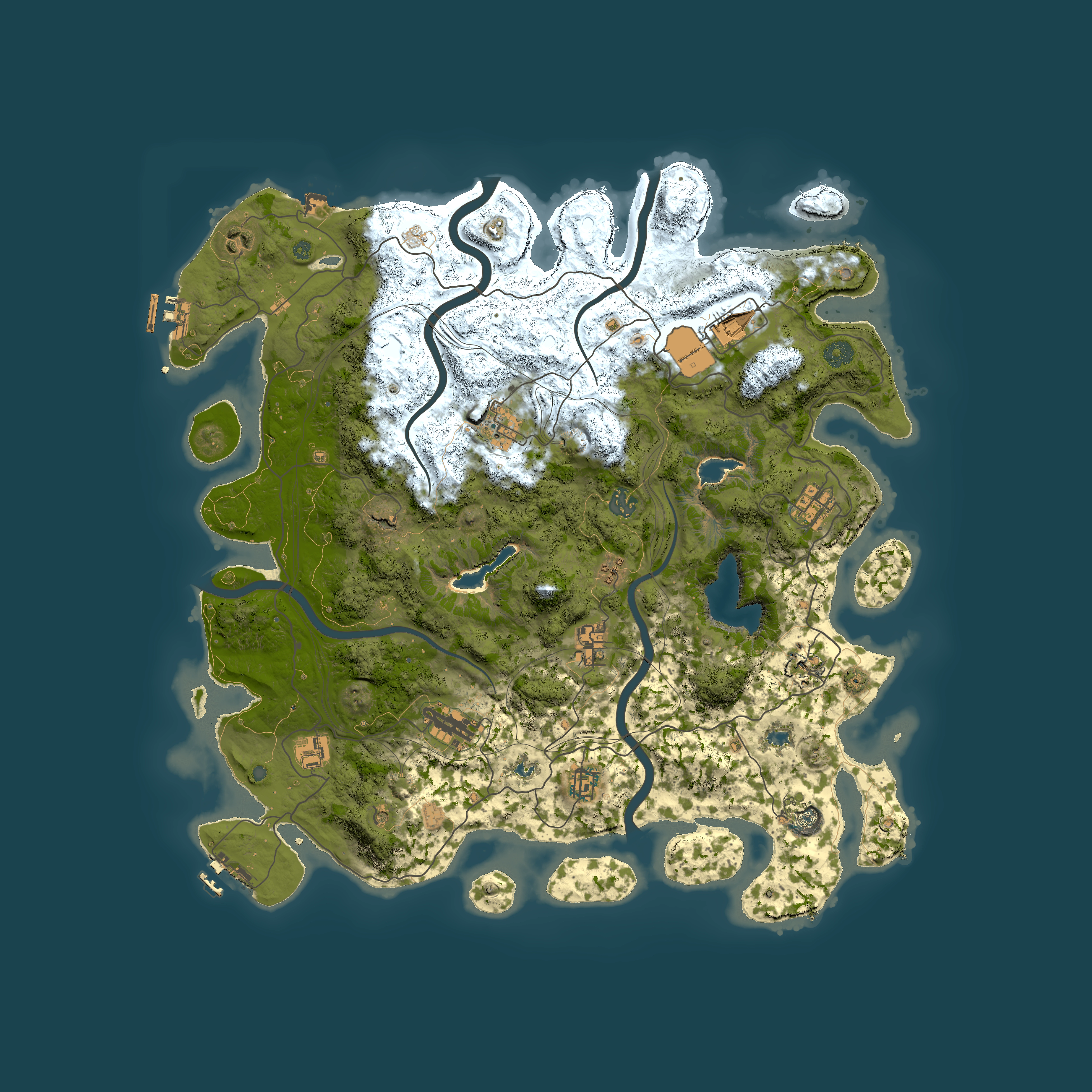Full top-down render of Rust map seed 739918212, 4500x4500m