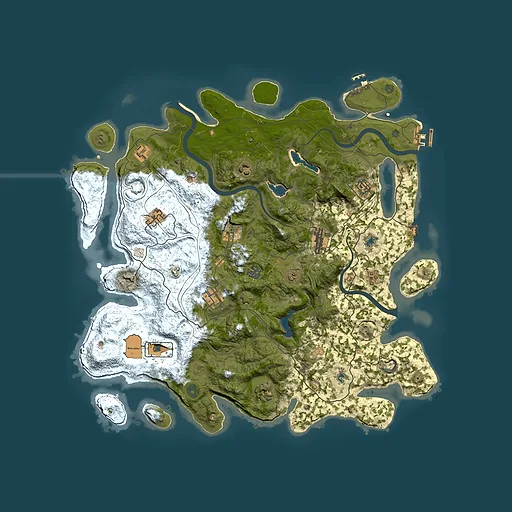 Rust map seed 1369908331, 4500x4500m top-down preview