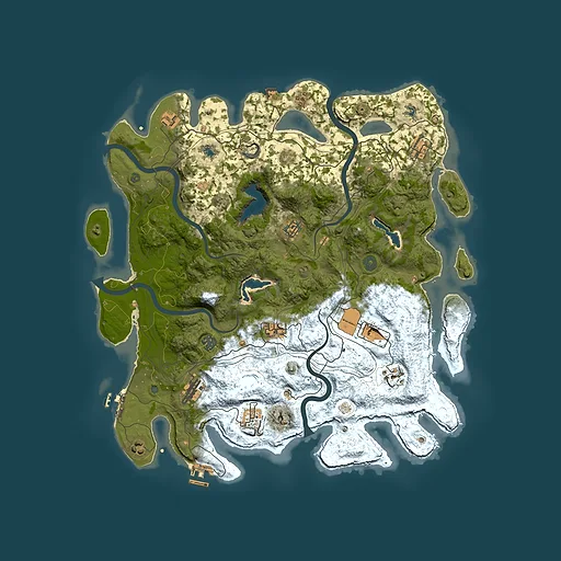 Rust map seed 1686661306, 4500x4500m top-down preview