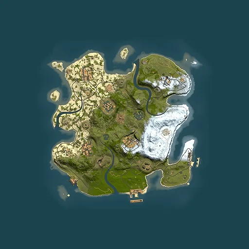 Rust map seed 470284495, 3000x3000m top-down preview