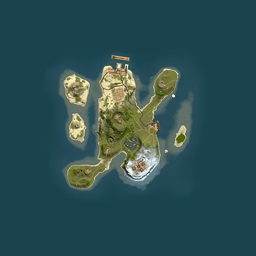 Rust map seed 2118774125, 2000x2000m top-down preview