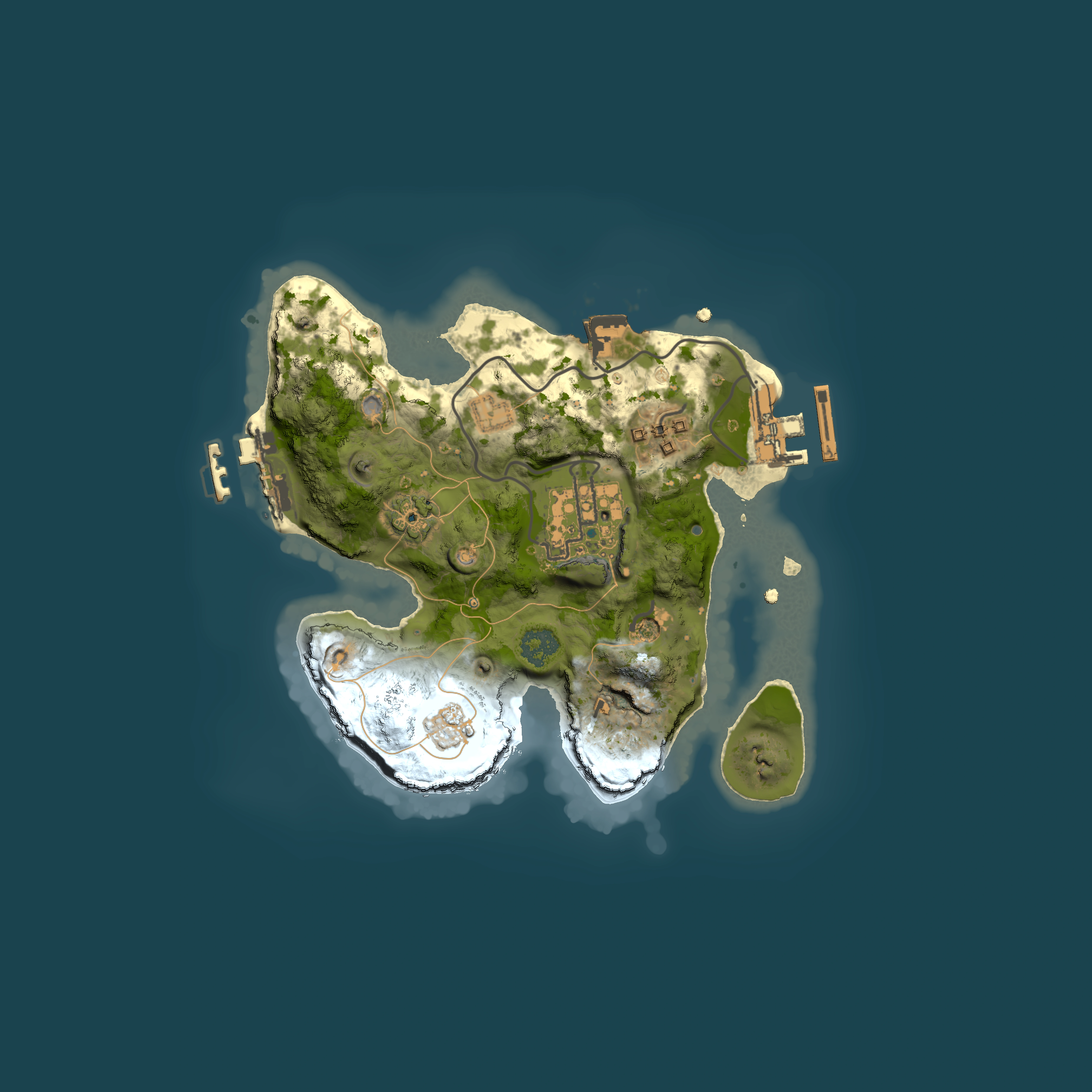 Full top-down render of Rust map seed 1062508135, 2000x2000m