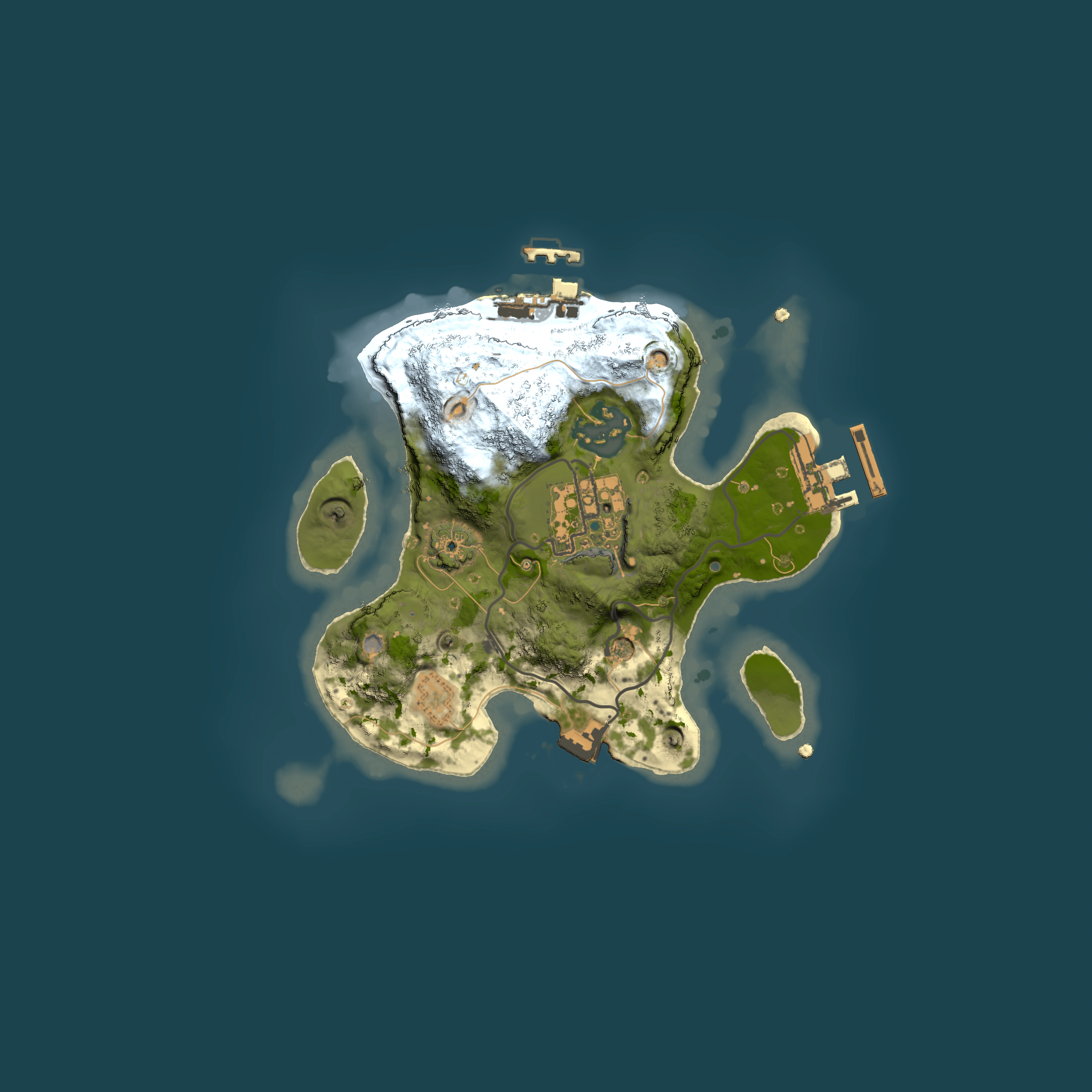 Full top-down render of Rust map seed 410478340, 2000x2000m