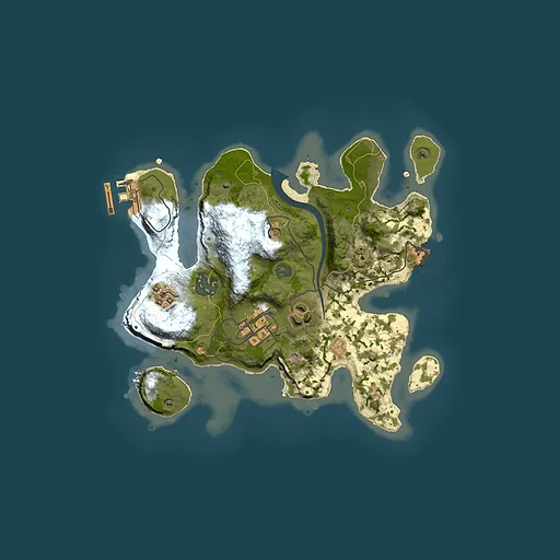 Rust map seed 422409595, 2500x2500m top-down preview