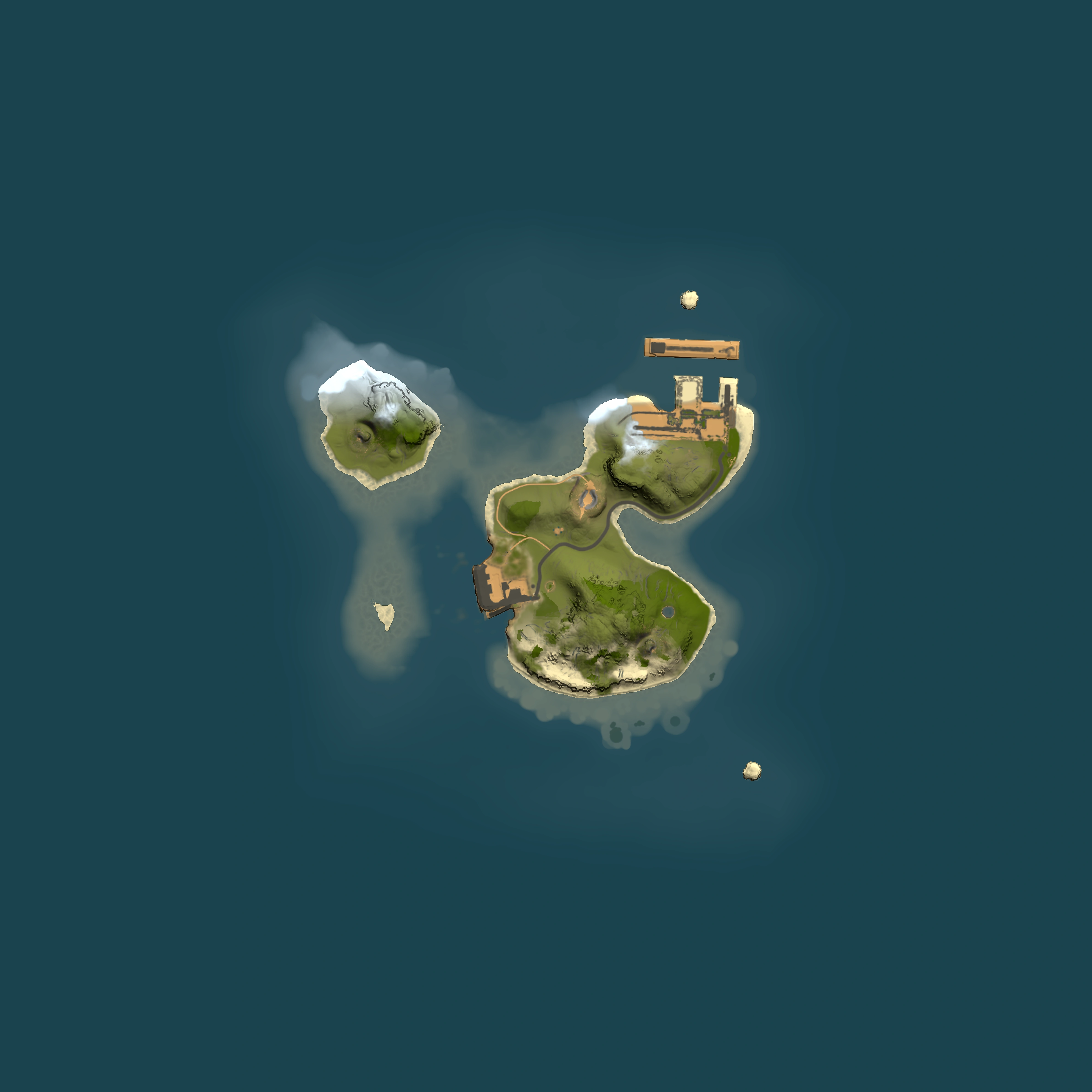 Full top-down render of Rust map seed 1757721816, 1500x1500m