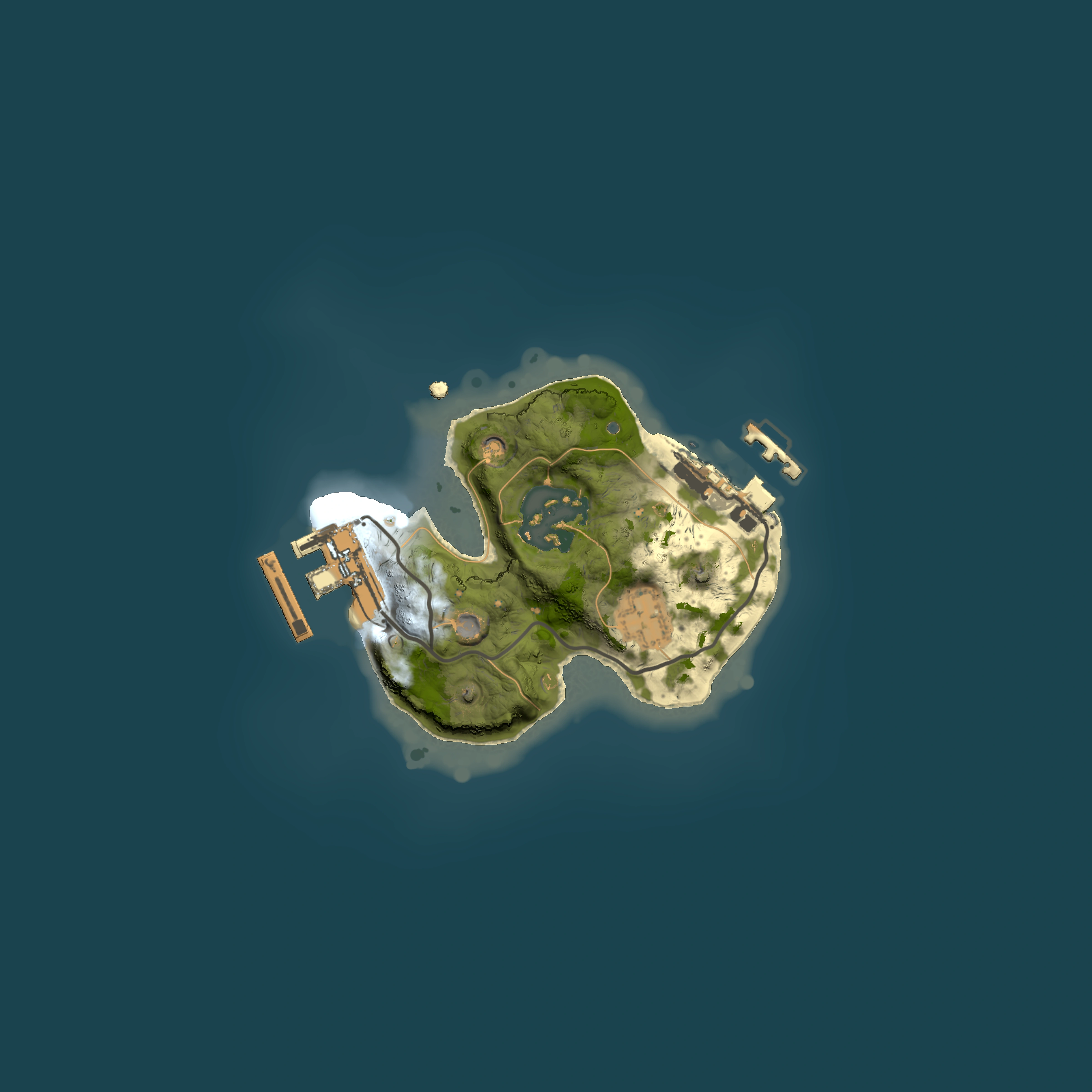 Full top-down render of Rust map seed 1582479717, 1500x1500m