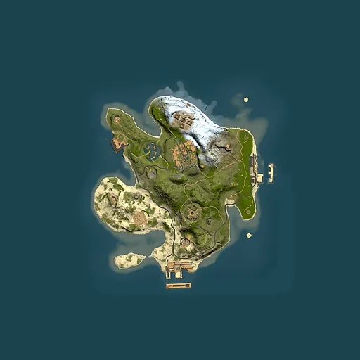 Rust map seed 448954865, 2000x2000m top-down preview