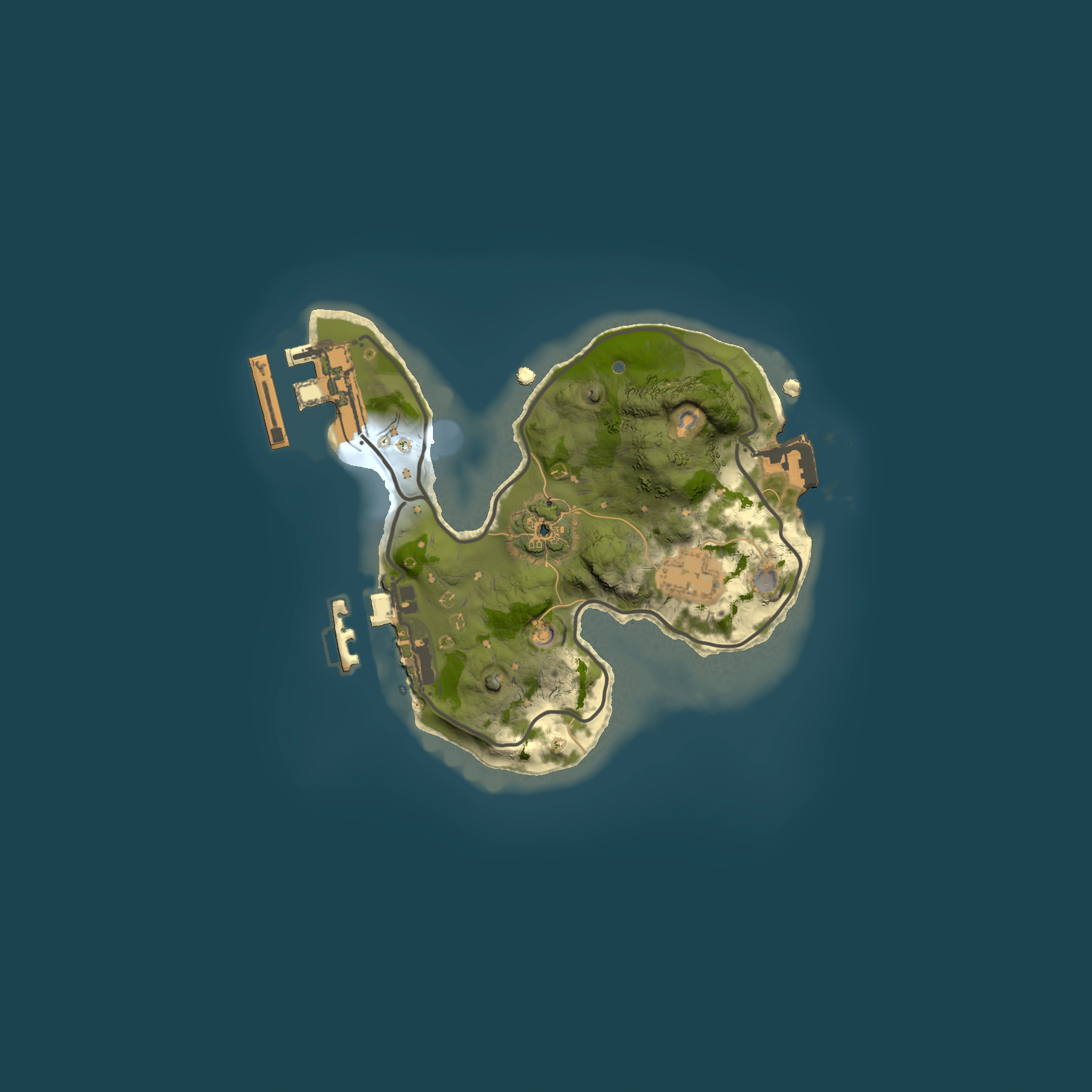Full top-down render of Rust map seed 387582287, 1500x1500m