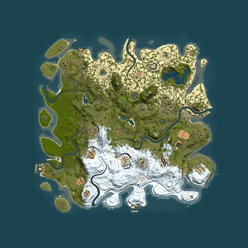 Rust map seed 1284071930, 4500x4500m top-down preview