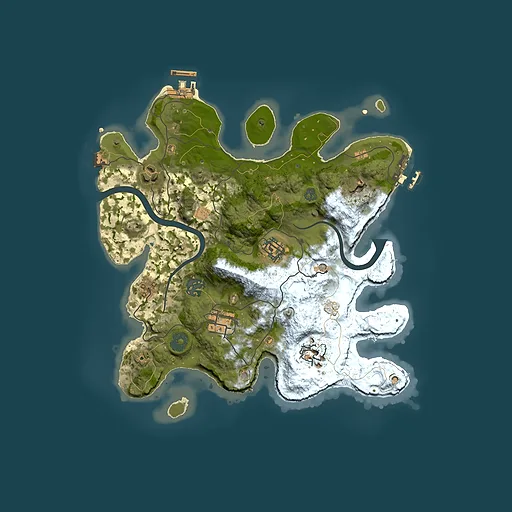 Rust map seed 1783887115, 3000x3000m top-down preview