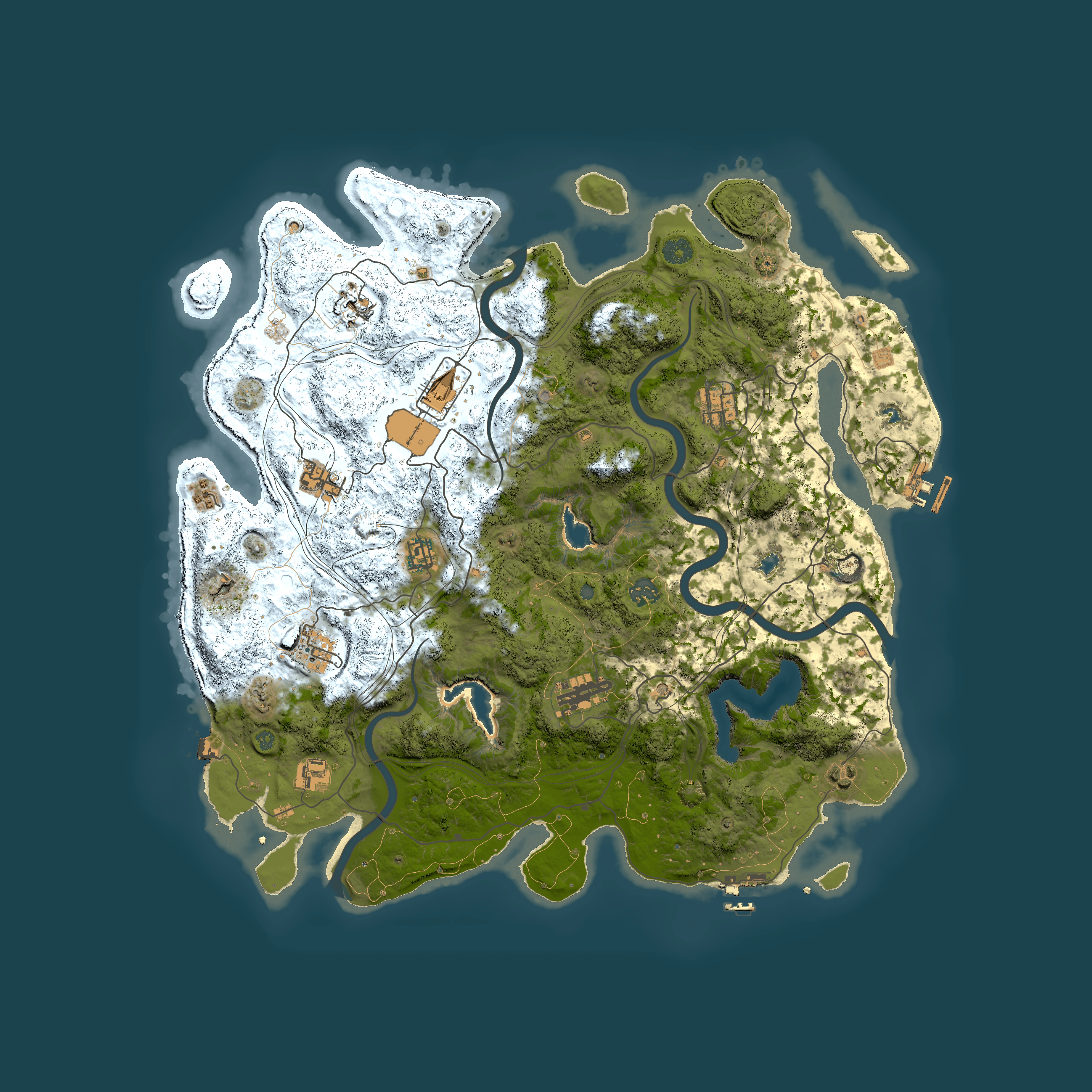Full top-down render of Rust map seed 1067300192, 4500x4500m