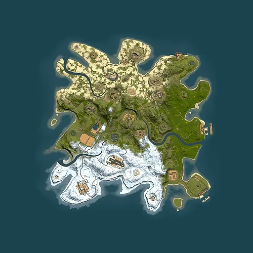 Rust map seed 2033538279, 3500x3500m top-down preview