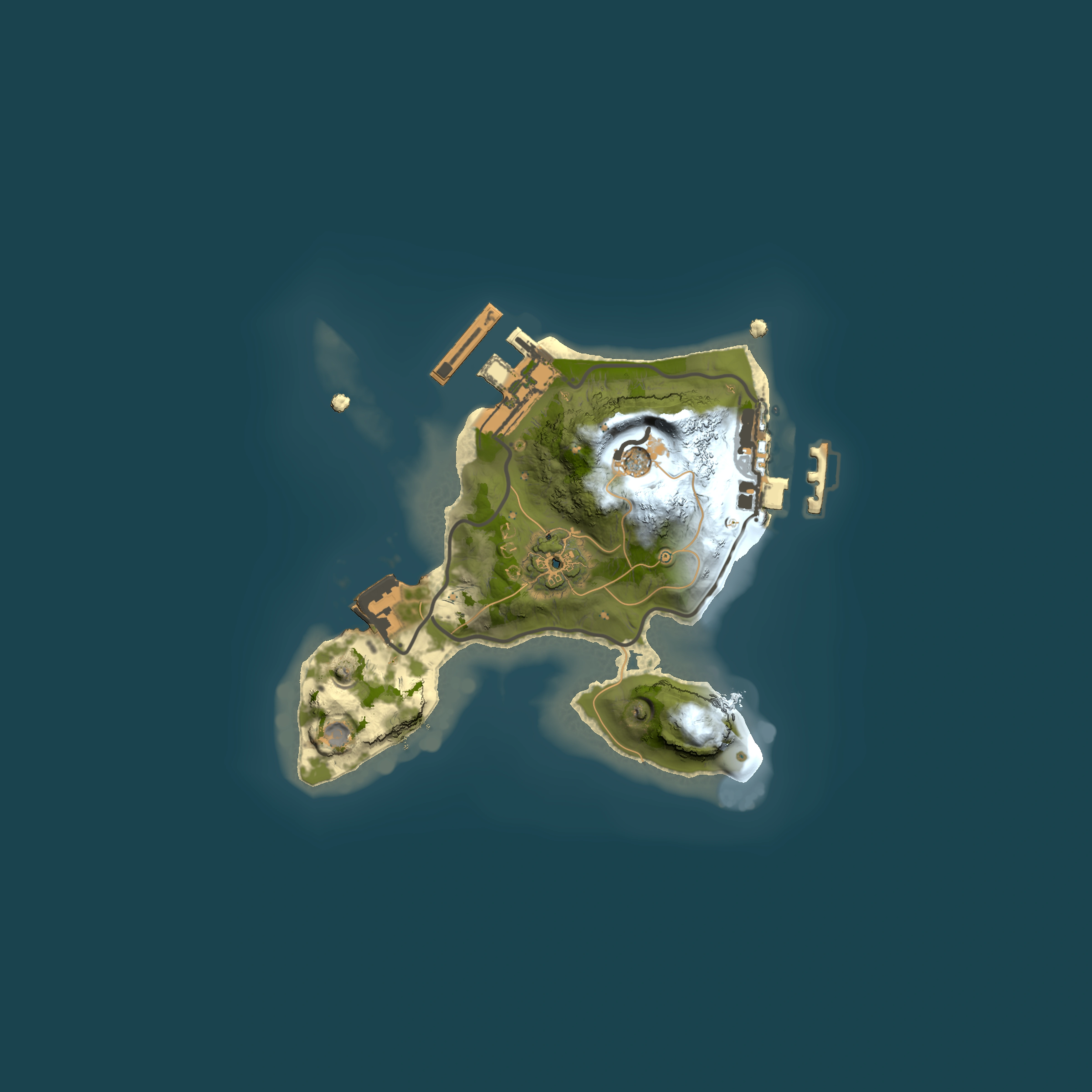 Full top-down render of Rust map seed 1351365341, 1500x1500m