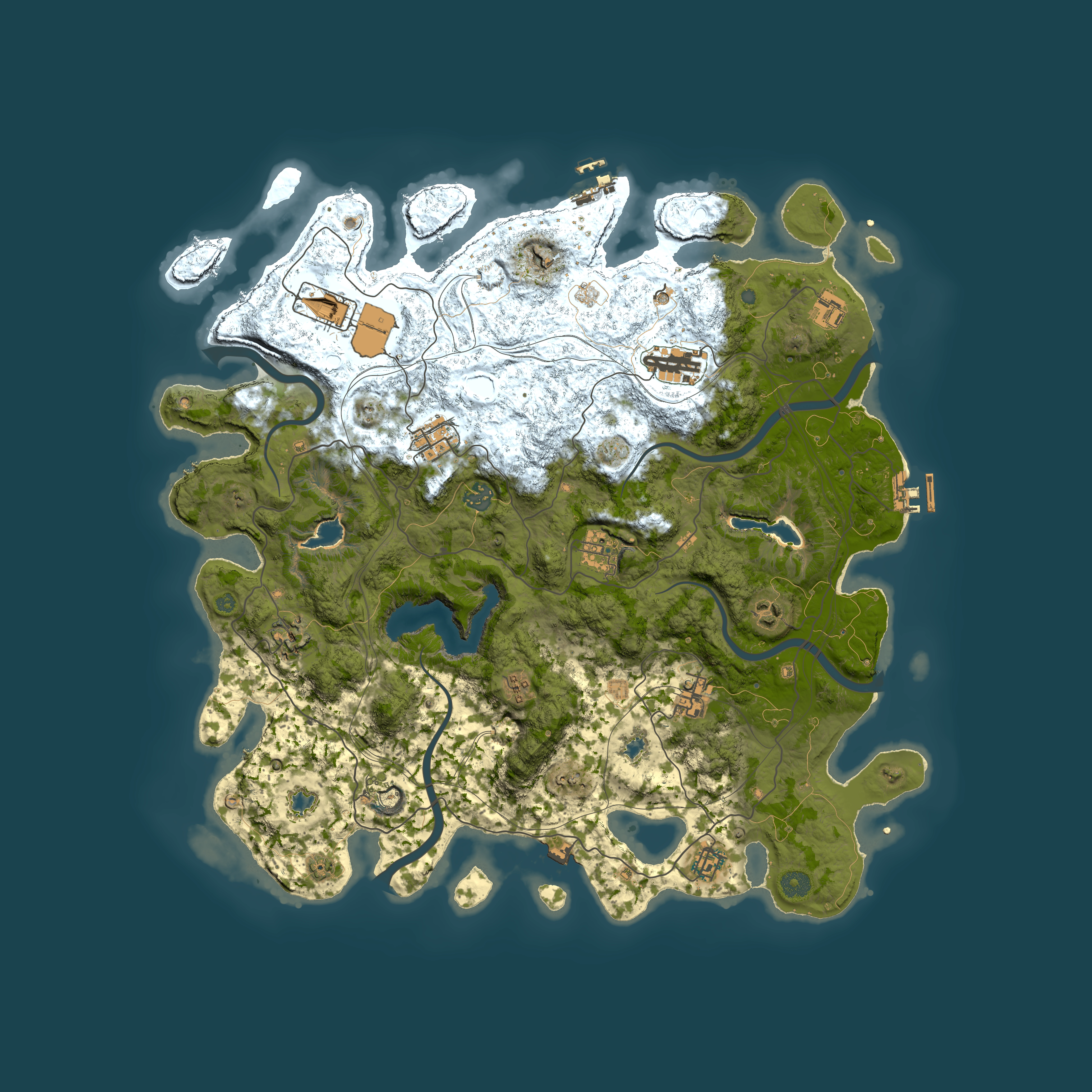Full top-down render of Rust map seed 1931612712, 4500x4500m