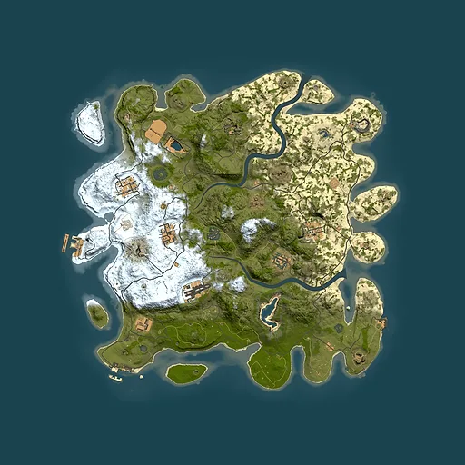Rust map seed 872297961, 4000x4000m top-down preview