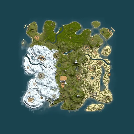 Rust map seed 1375156361, 4000x4000m top-down preview