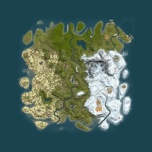 Rust map seed 1319617319, 5000x5000m top-down preview