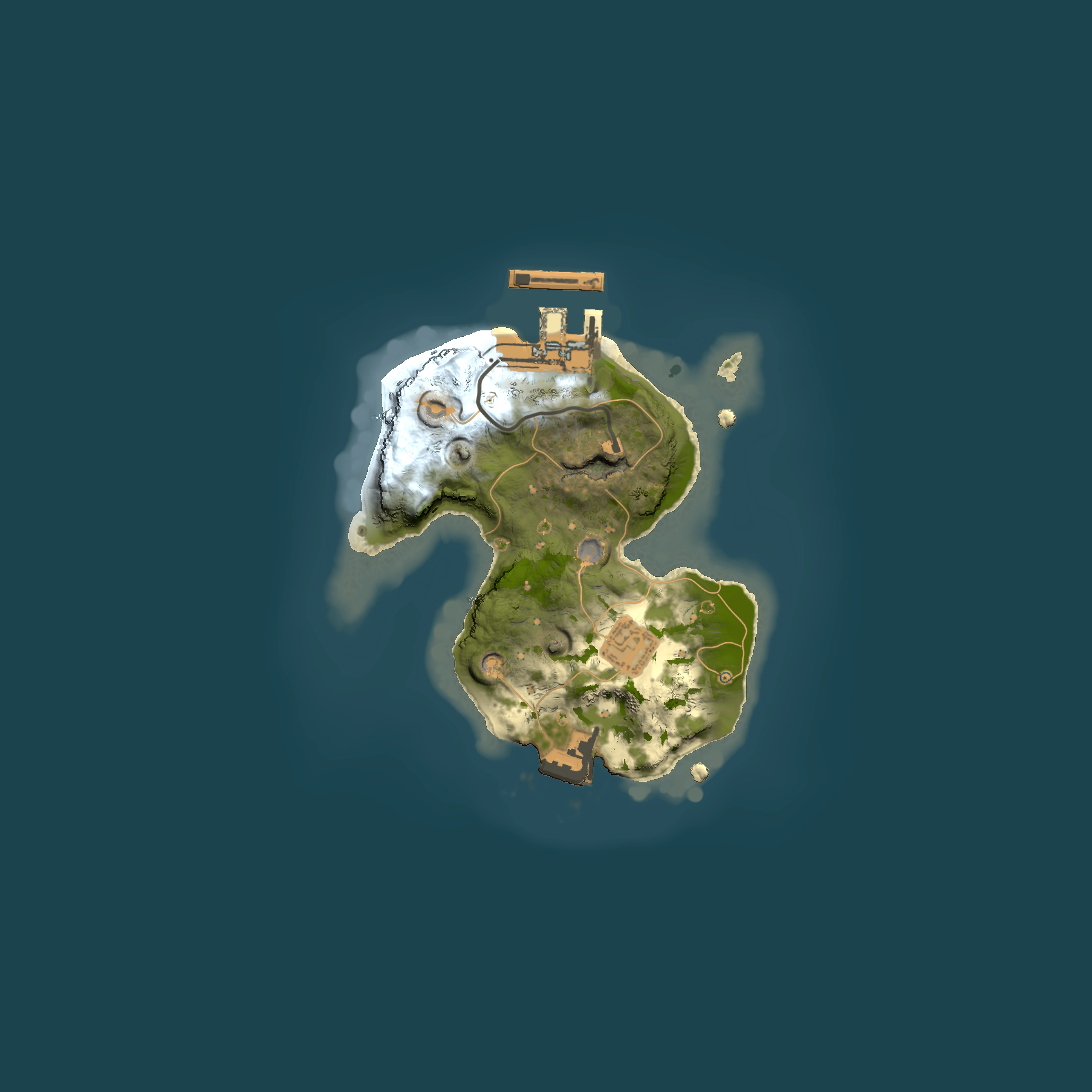 Full top-down render of Rust map seed 1687942295, 1500x1500m