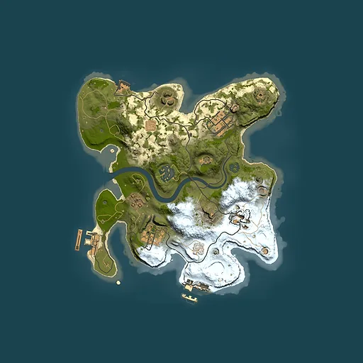 Rust map seed 751776851, 2500x2500m top-down preview