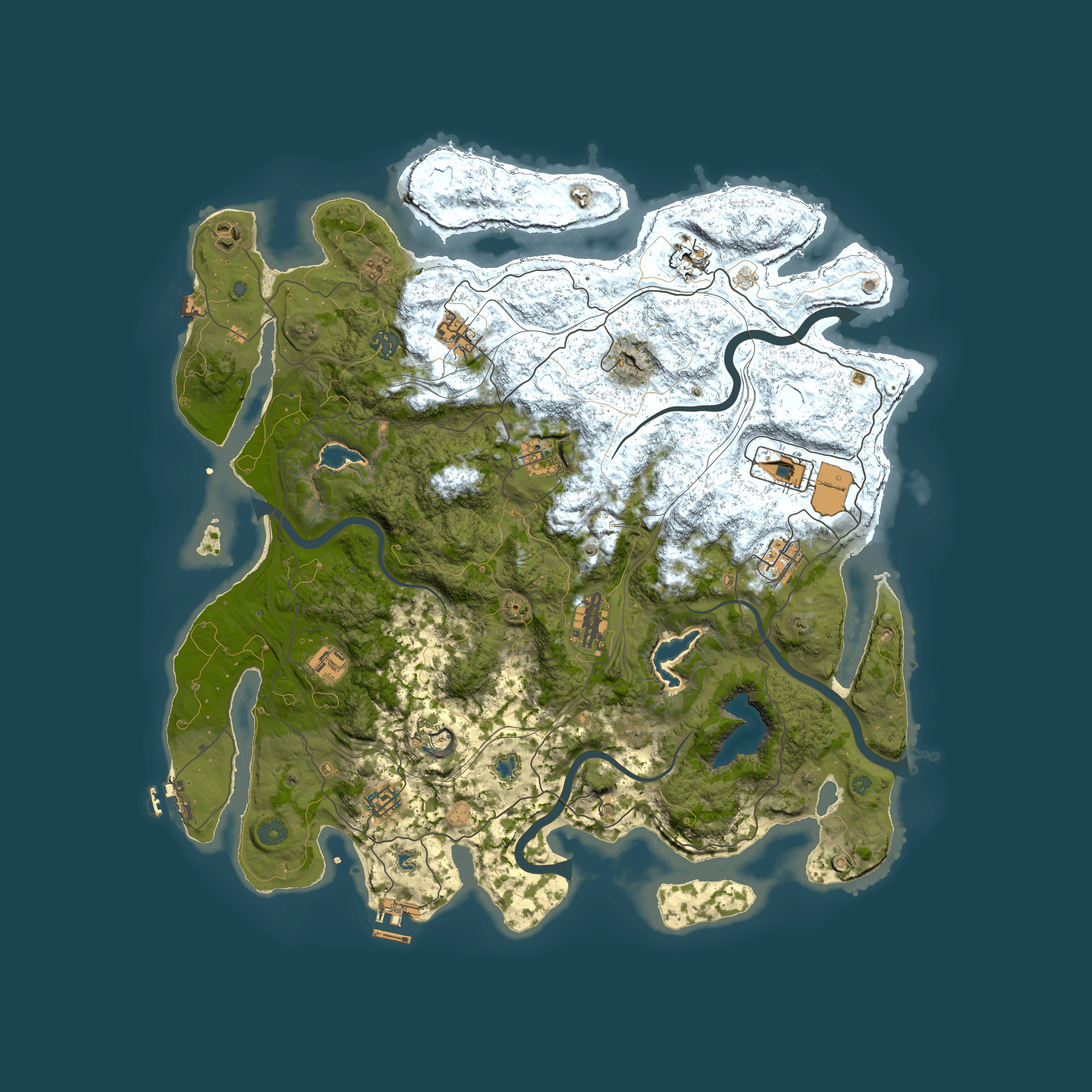 Full top-down render of Rust map seed 1914074156, 4500x4500m