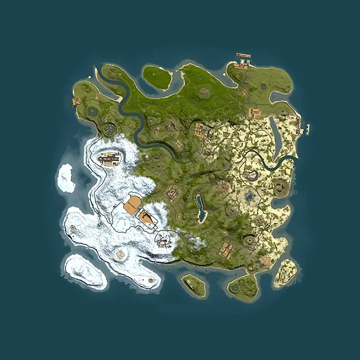 Rust map seed 150913692, 4000x4000m top-down preview