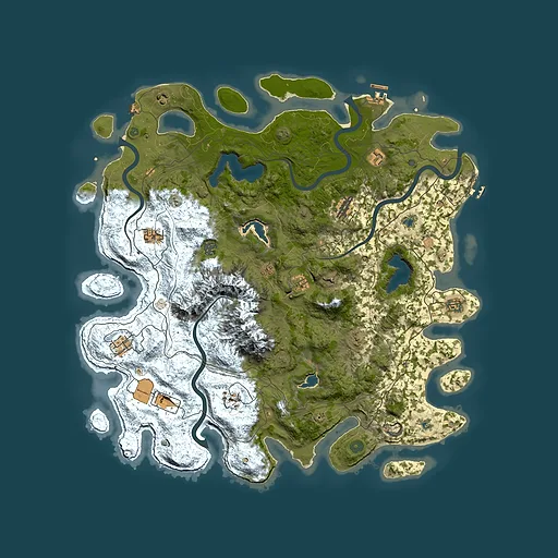 Rust map seed 2139548926, 5000x5000m top-down preview